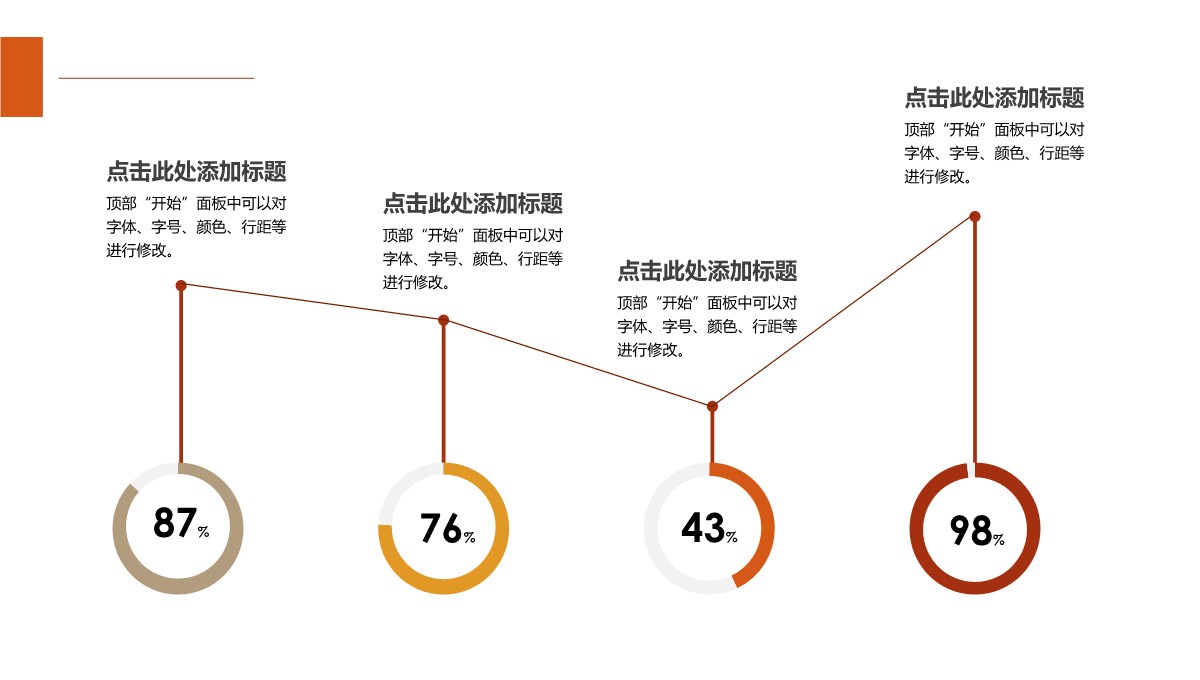 饼图-数据图表-简约折线-3PPT模板_03