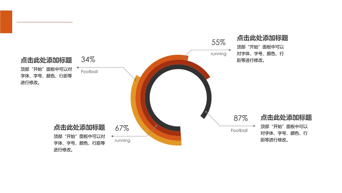 饼图-数据图表-简约圆环-3PPT模板_03