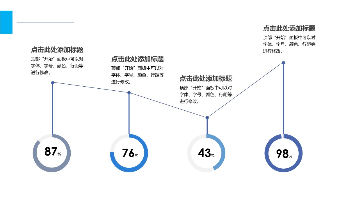 饼图-数据图表-简约折线-3PPT模板