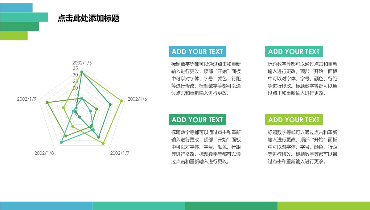 雷达图-数据图表-复古绿橙 3PPT模板_02