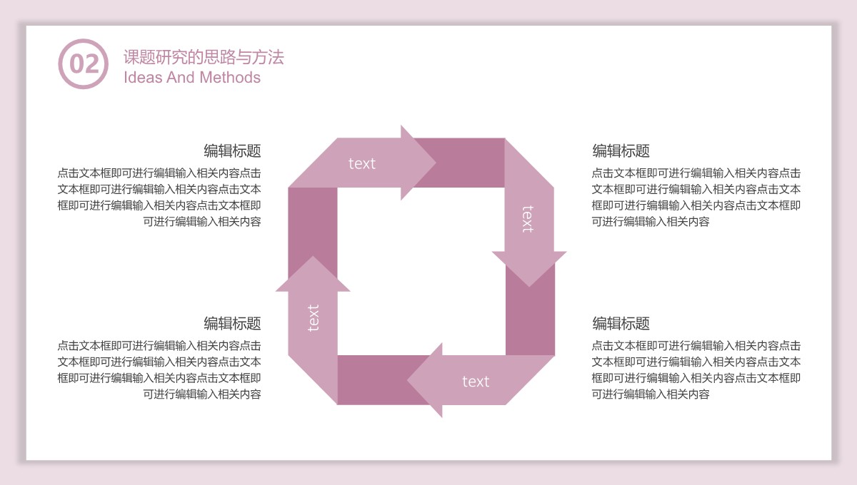 毕业论文答辩之清新风格PPT模板_09