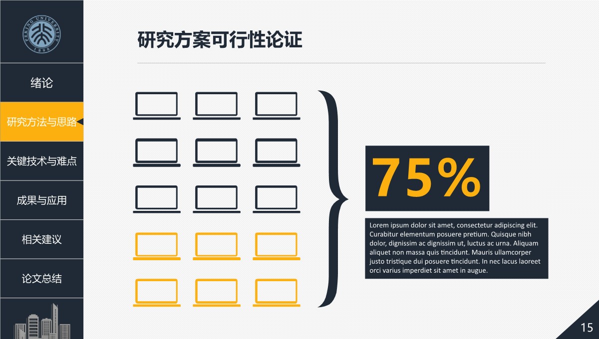 学术报告答辩通用教育学交流与展示PPT模板_15