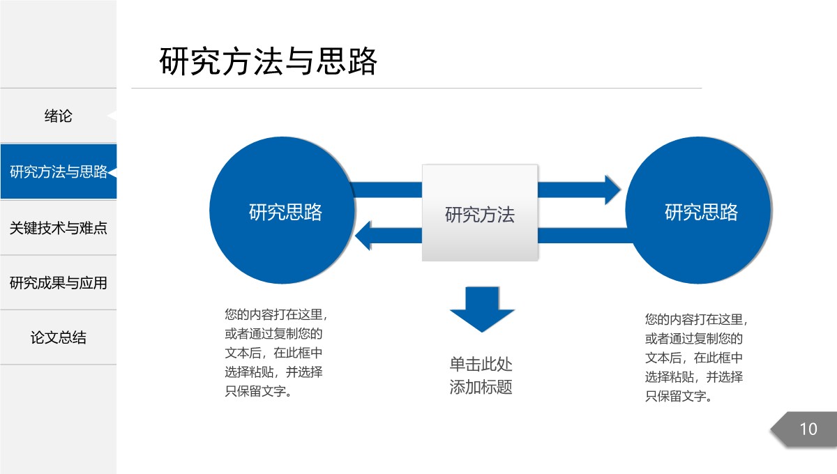 简约精致风格论文学术答辩PPT模板_10