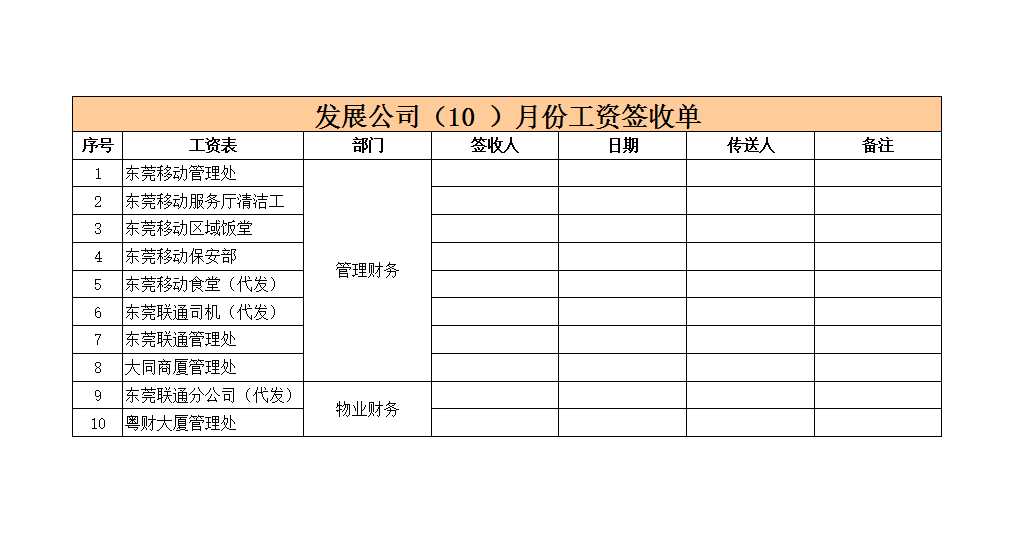 20XX年4-12月发展公司工资汇总分析表Excel模板_06