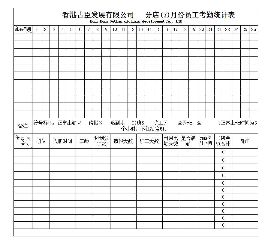 员工薪酬明细表Excel模板_02